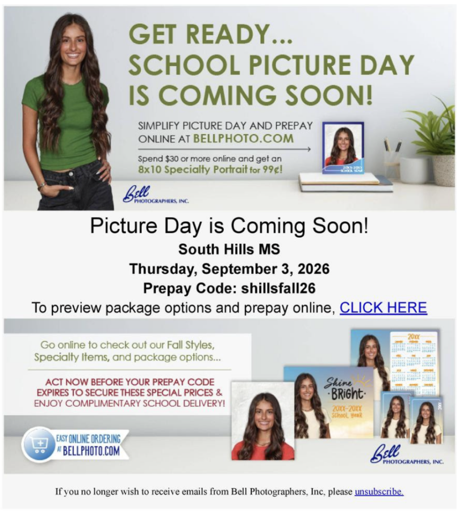 Picture Day Flyer