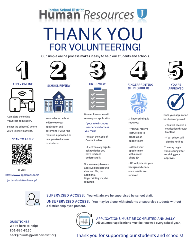 volunteer information
