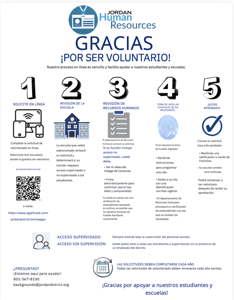 volunteer information-Spanish